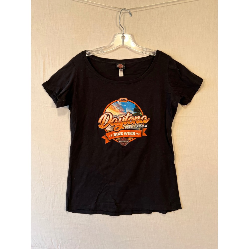 Harley-Davidson Daytona Bike Week 2019 Black Graphic T-Shirt XL Women